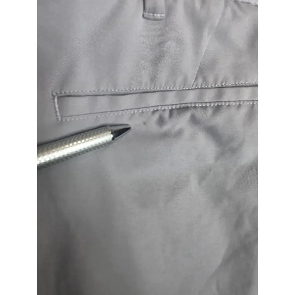 Adidas grey flat front athletic golf pants - 30 x 32